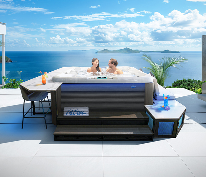 Calspas hot tub being used in a family setting - Honolulu
